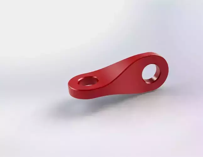 Red Anodized Mechanical Linkage Arm 3D print model