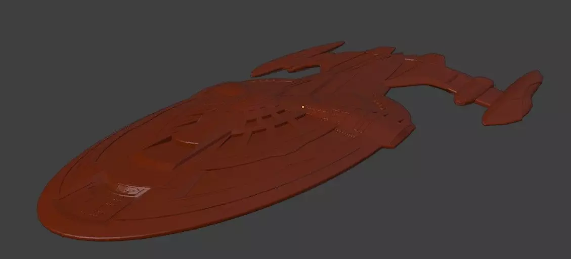 Fletcher Class Starship 3D model