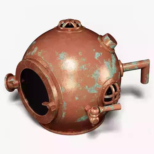 Antique Scuba Divers Helmet