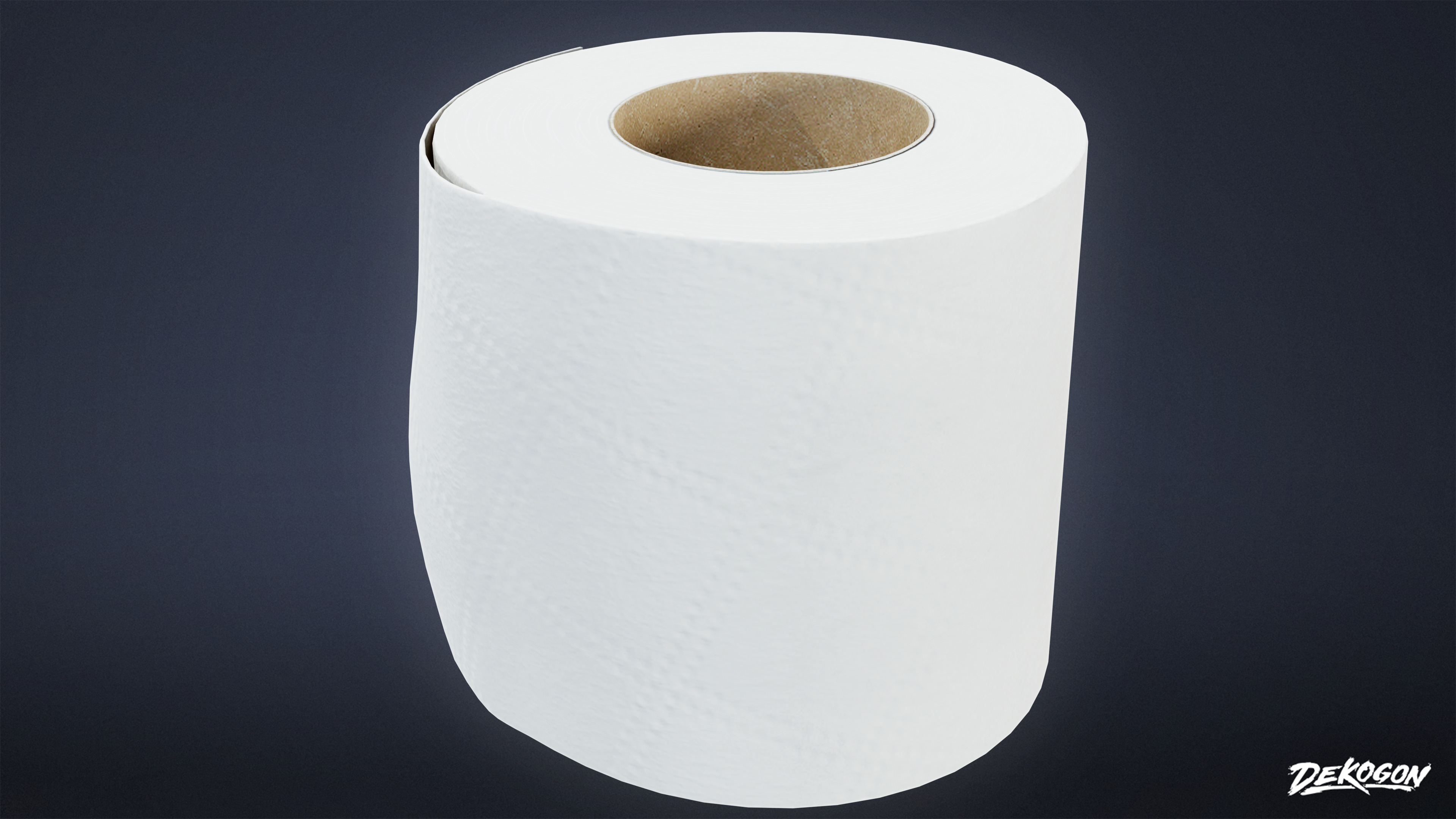 SUBURBS - Toilet Paper Set 01 - LOW POLY AND NANITE Low-poly 3D model_5