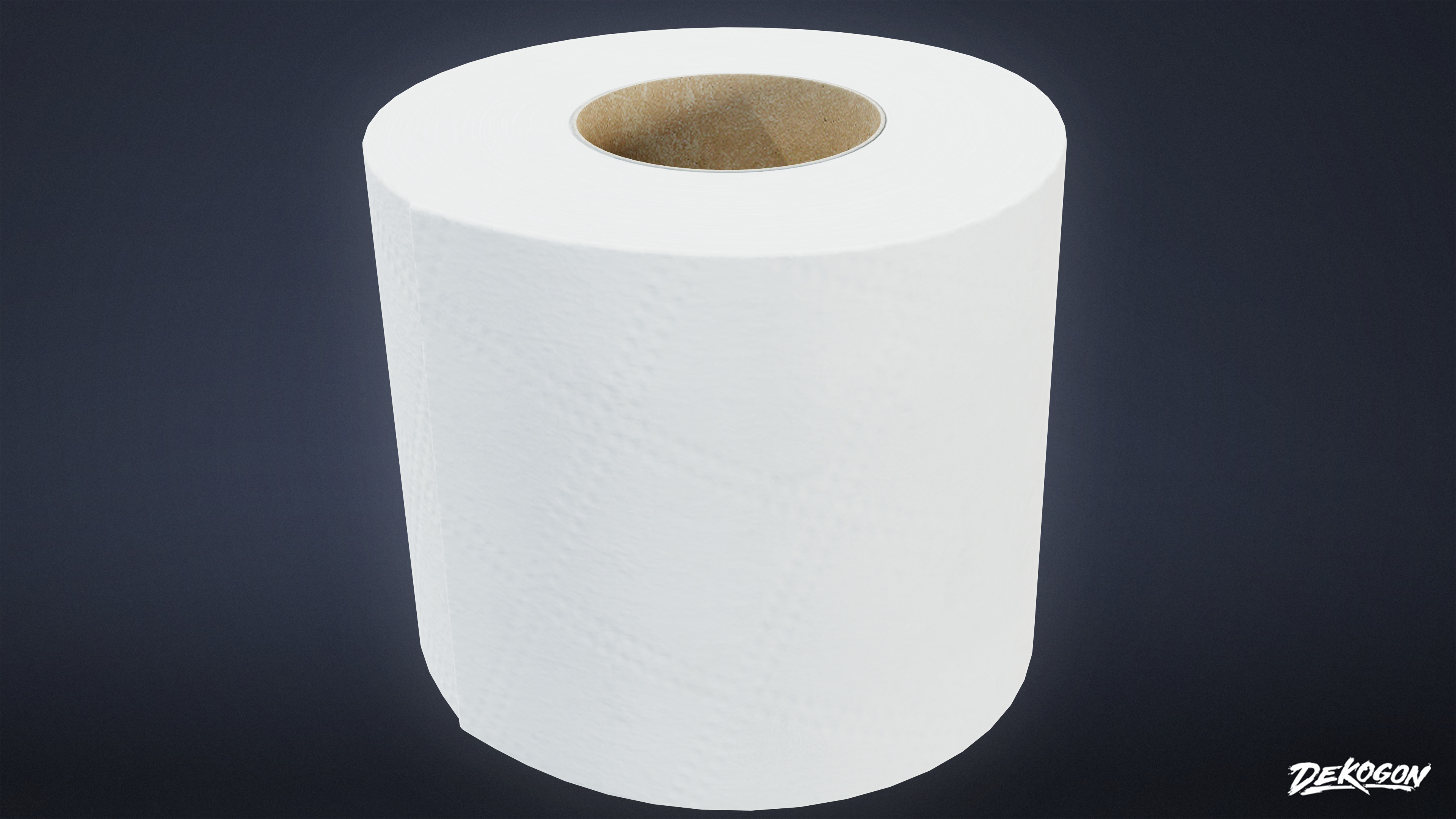 SUBURBS - Toilet Paper Set 01 - LOW POLY AND NANITE Low-poly 3D model_4
