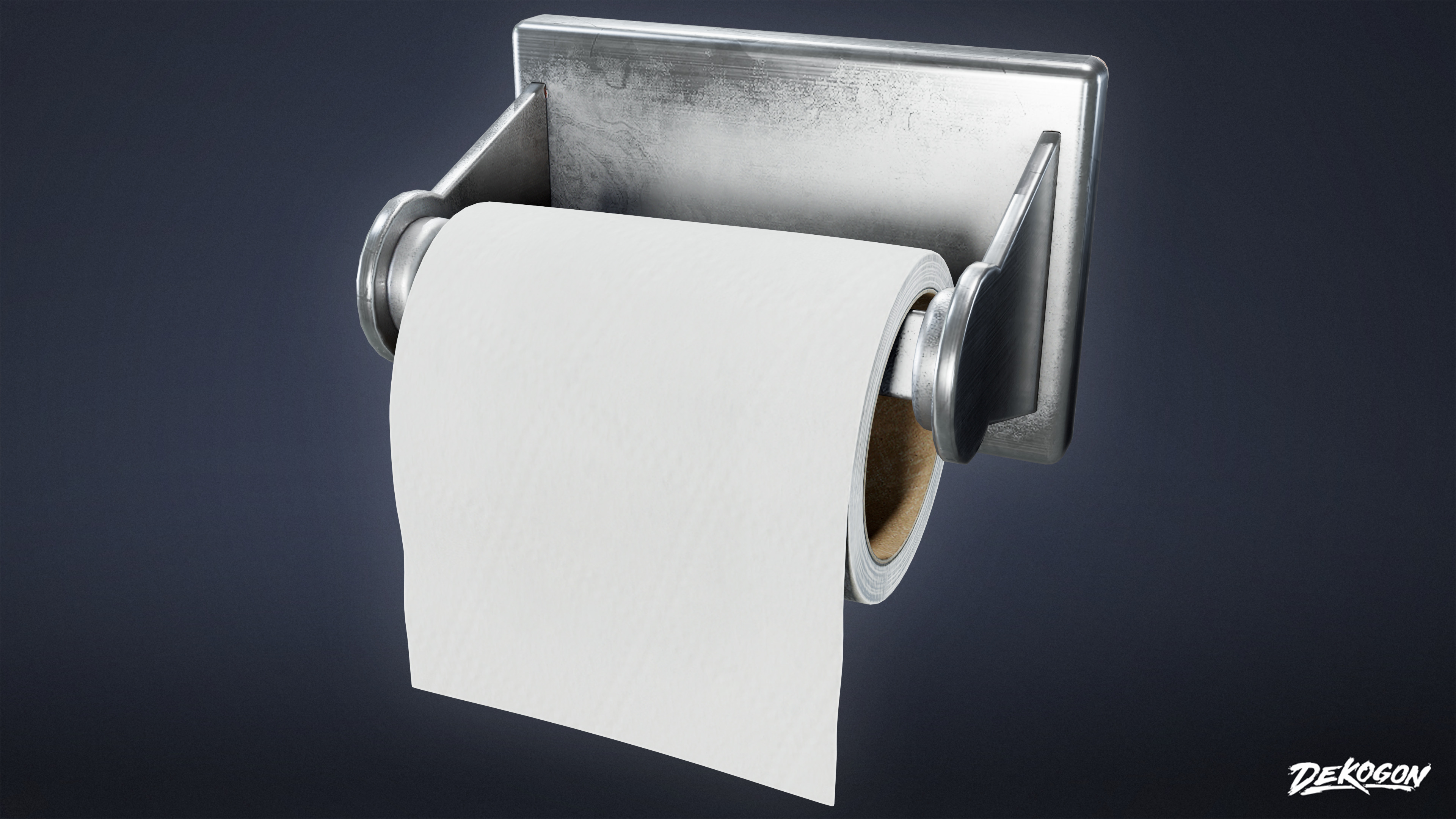 SUBURBS - Toilet Paper Set 01 - LOW POLY AND NANITE Low-poly 3D model_12