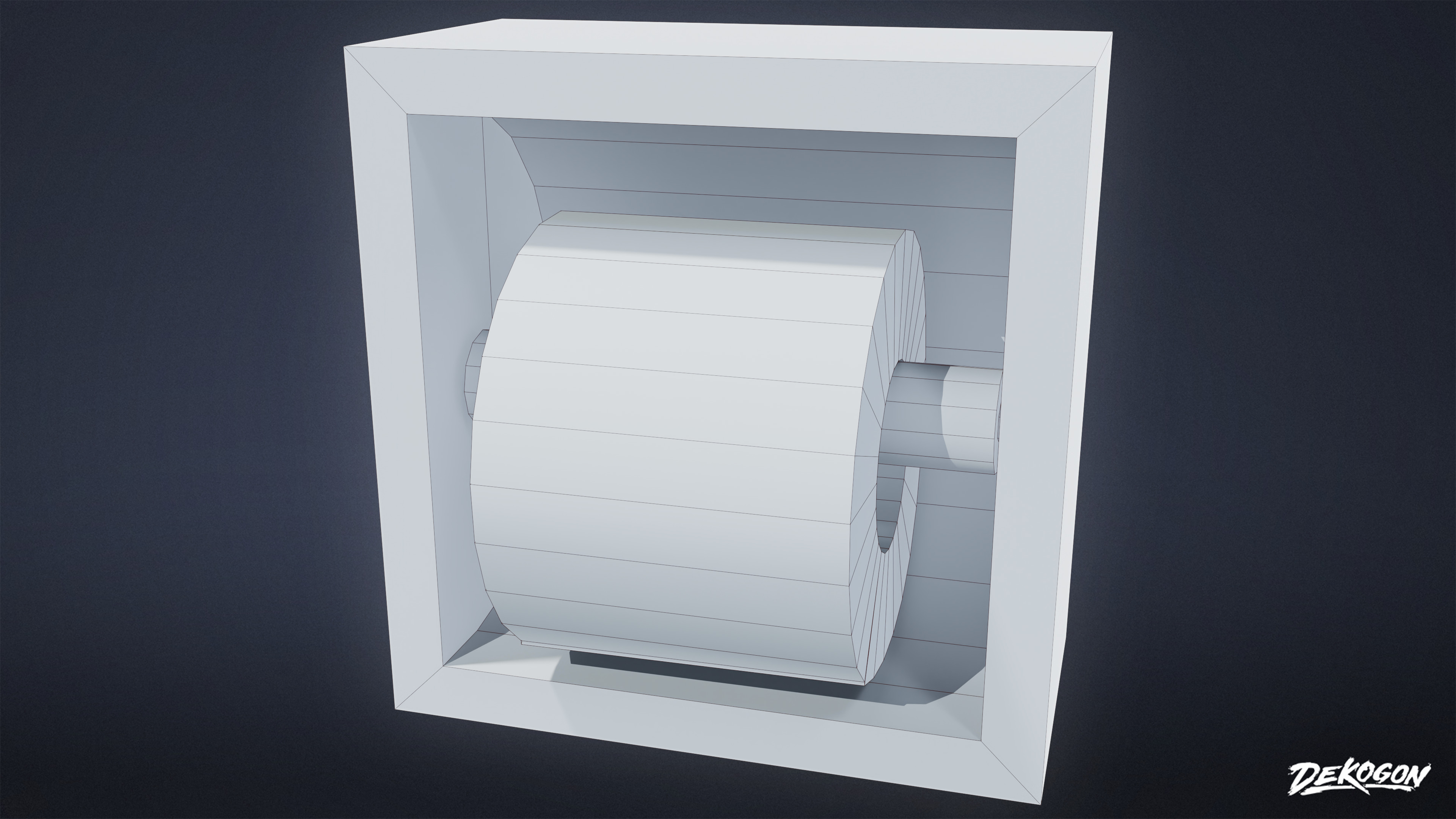 SUBURBS - Toilet Paper Set 01 - LOW POLY AND NANITE Low-poly 3D model_22