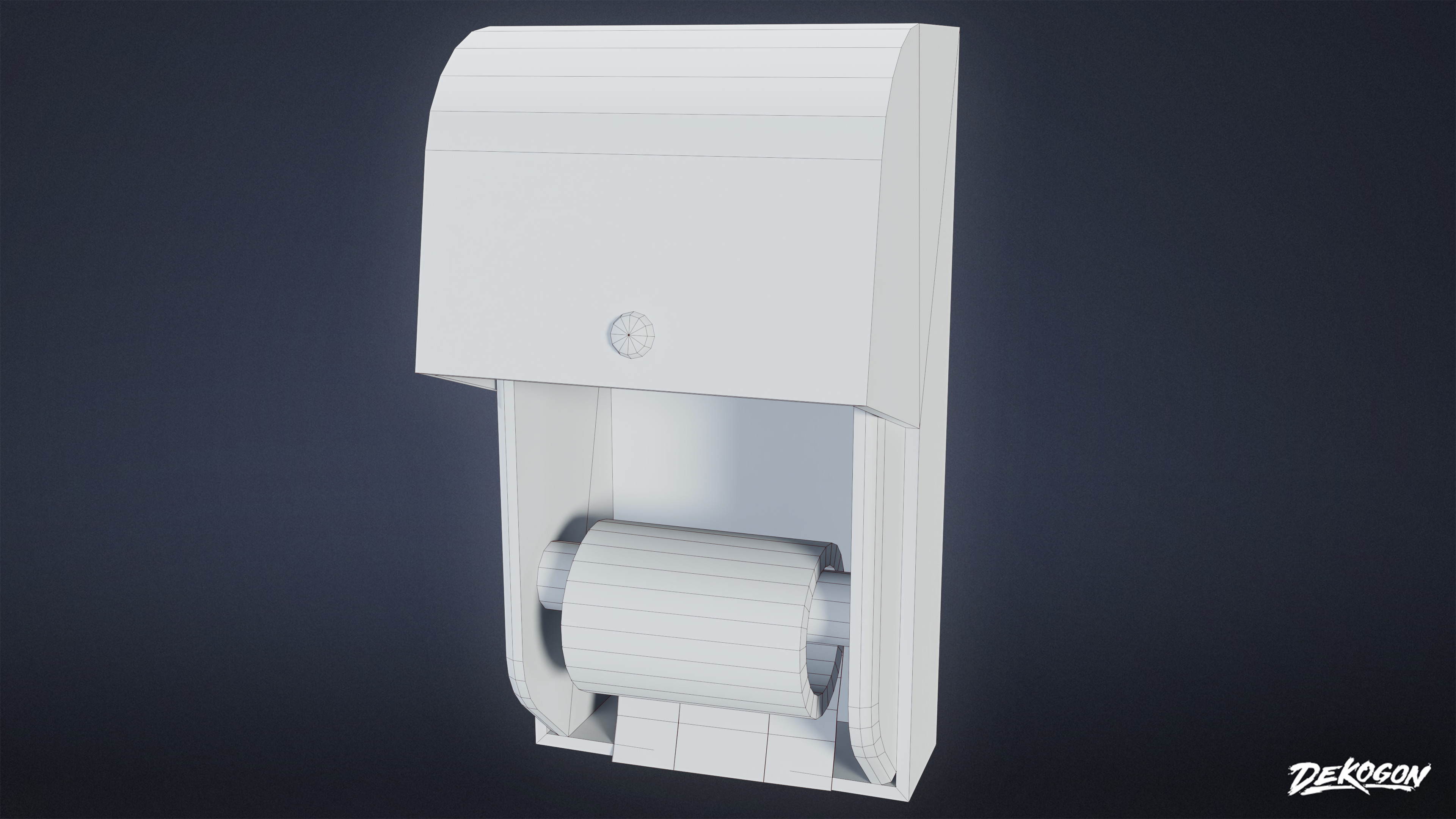 SUBURBS - Toilet Paper Set 01 - LOW POLY AND NANITE Low-poly 3D model_19