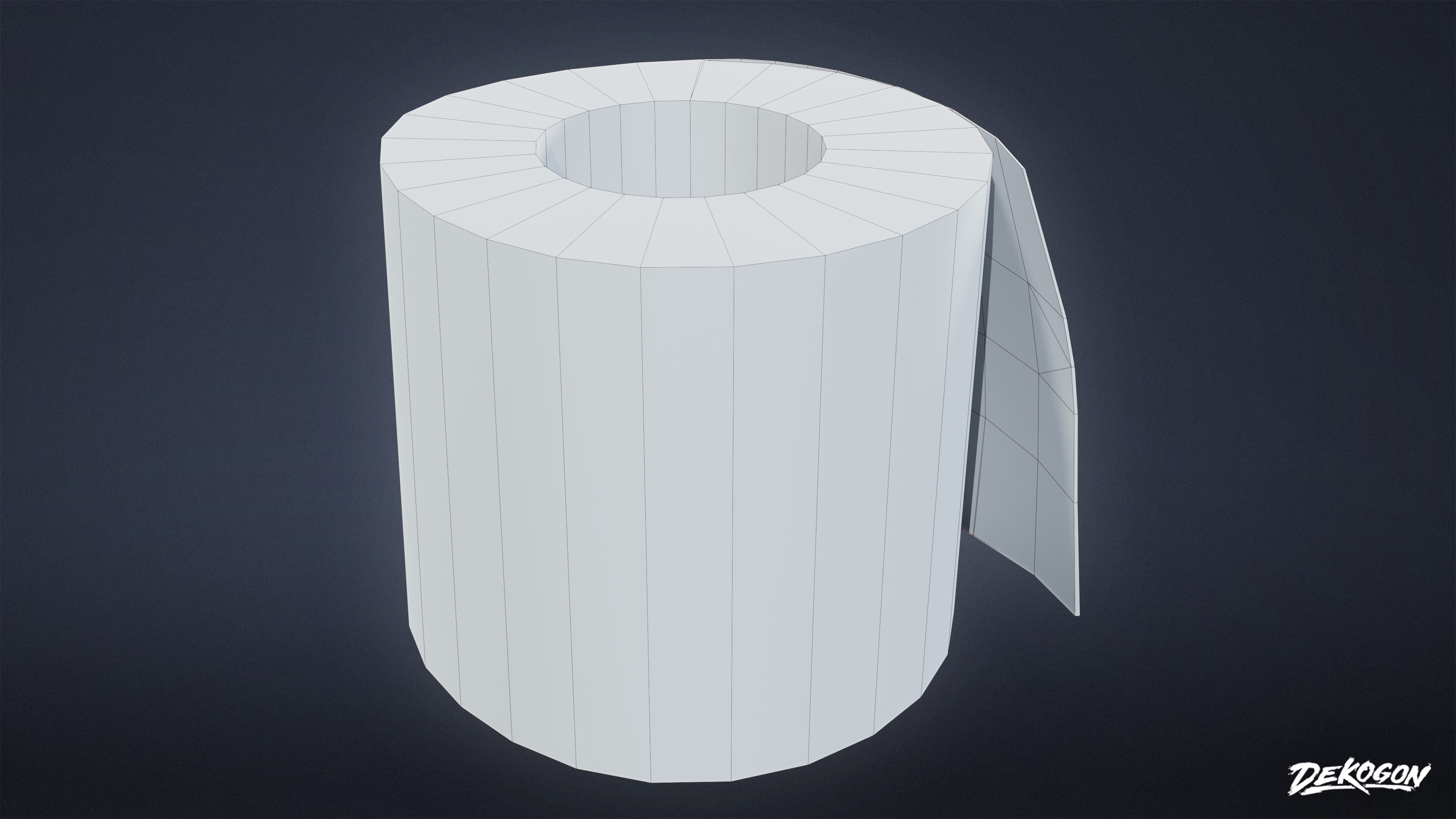 SUBURBS - Toilet Paper Set 01 - LOW POLY AND NANITE Low-poly 3D model_17