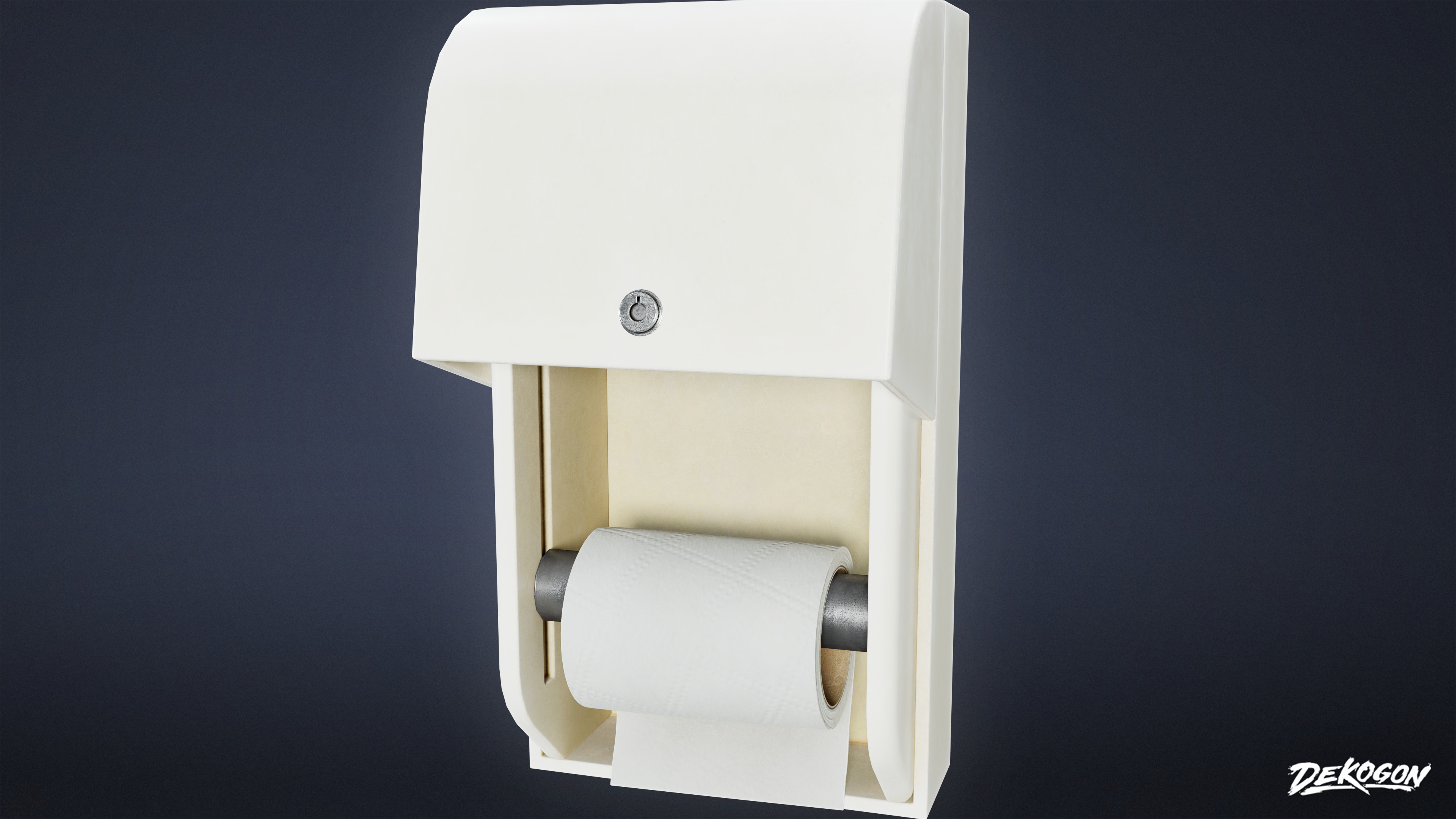 SUBURBS - Toilet Paper Set 01 - LOW POLY AND NANITE Low-poly 3D model_15