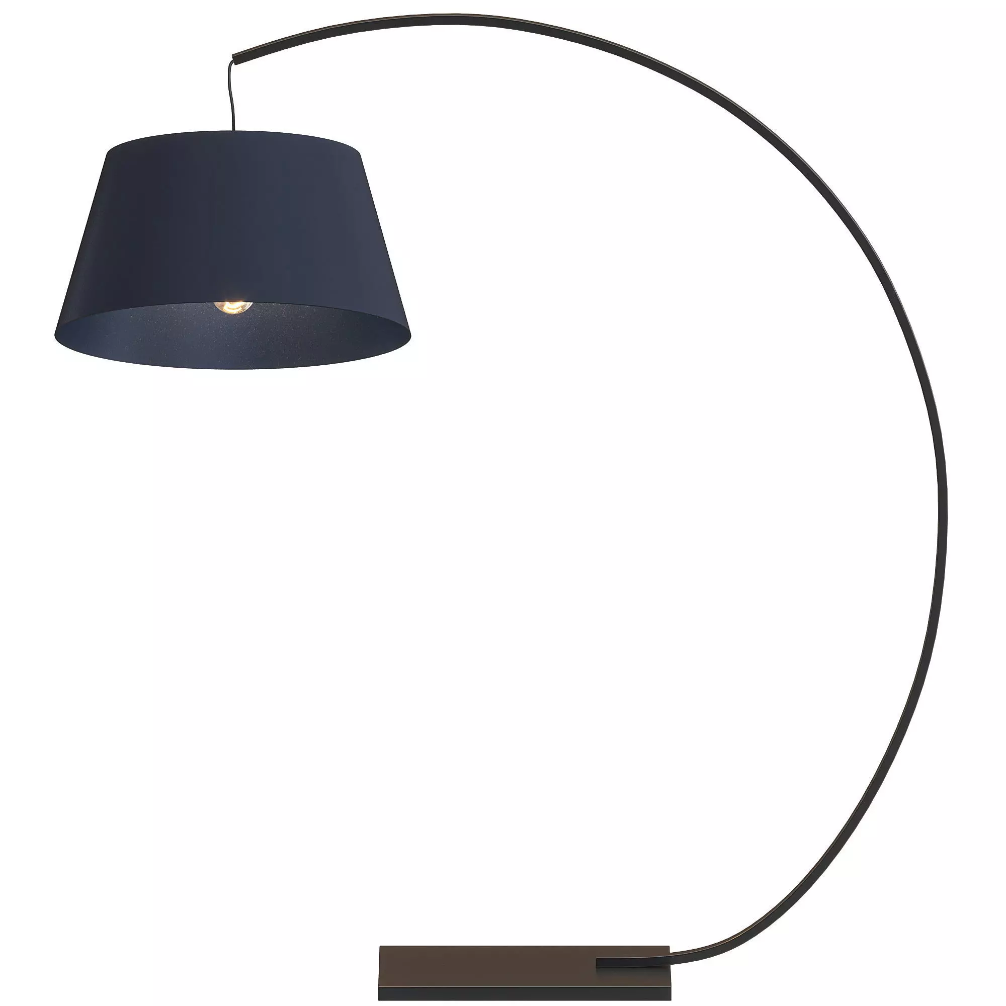 CELIA BLACK FLOOR LAMP Low-poly 3D model_0