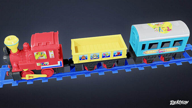 SUBURBS - Toys Set 03 - LOW POLY AND NANITE Low-poly 3D model 4