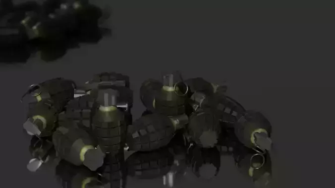 Mk2 Grenade - low poly