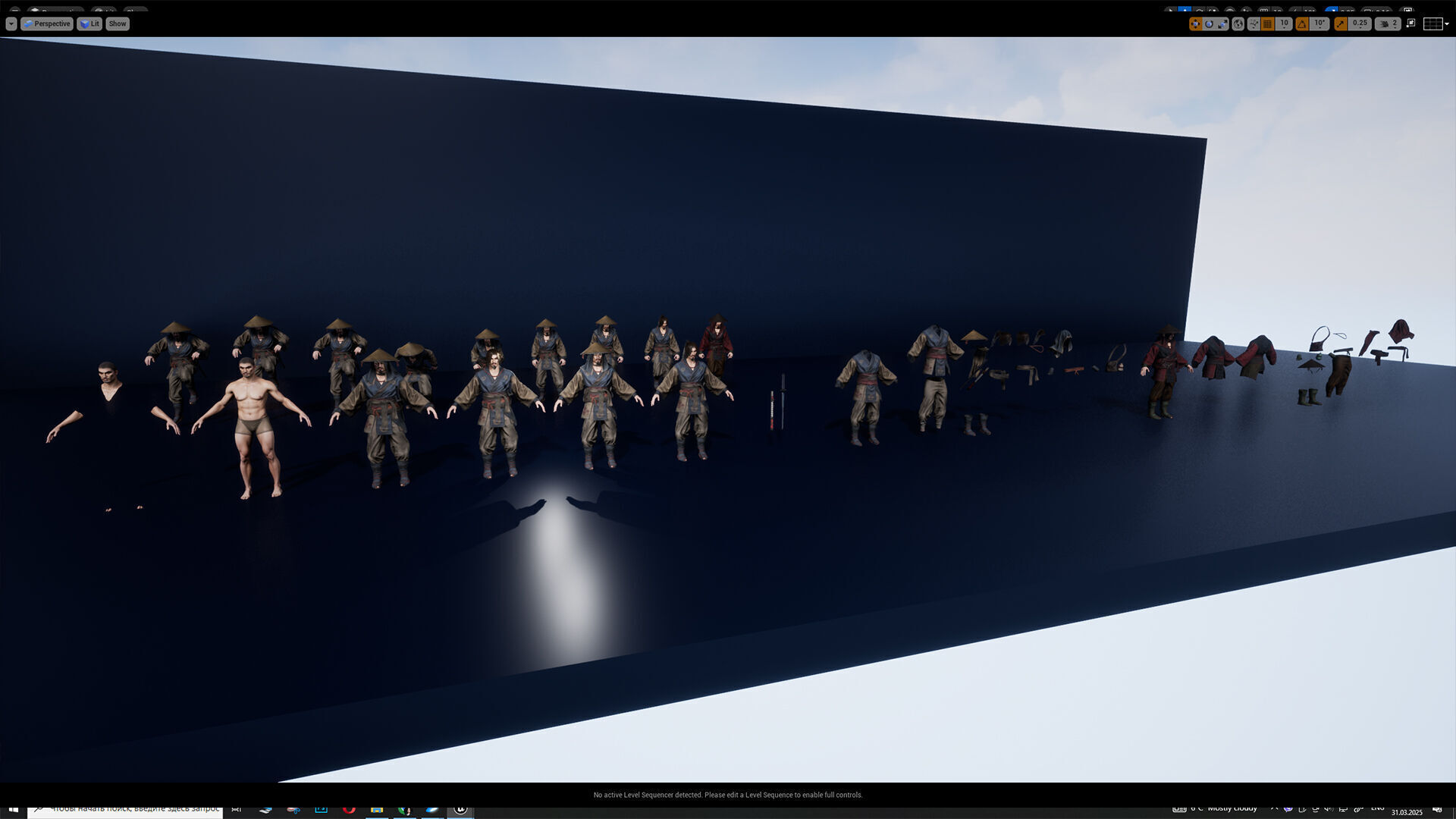 Samurai Warrior Low-poly 3D model_21