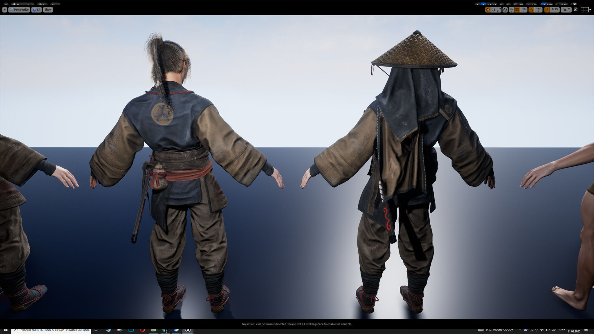 Samurai Warrior Low-poly 3D model_20