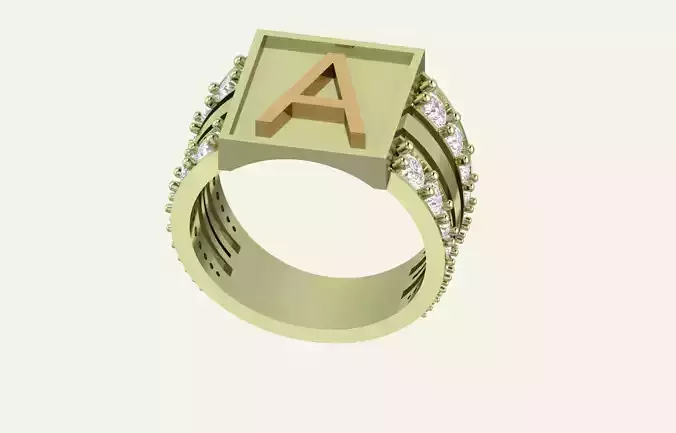 Gents Ring 3D print model