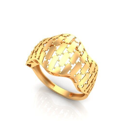 fusion women gold ring 1039 3D print model