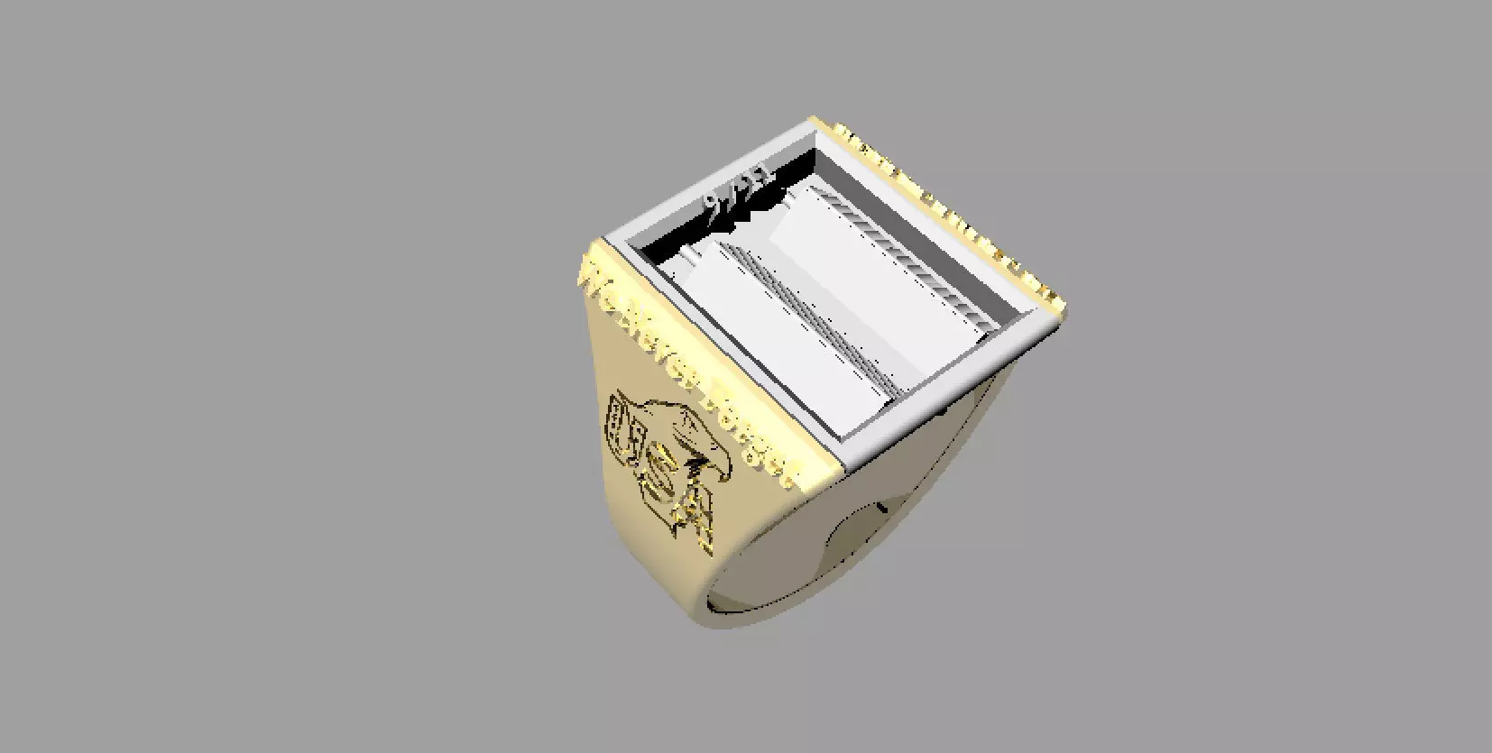 Twin Towers attack ring 3D print model