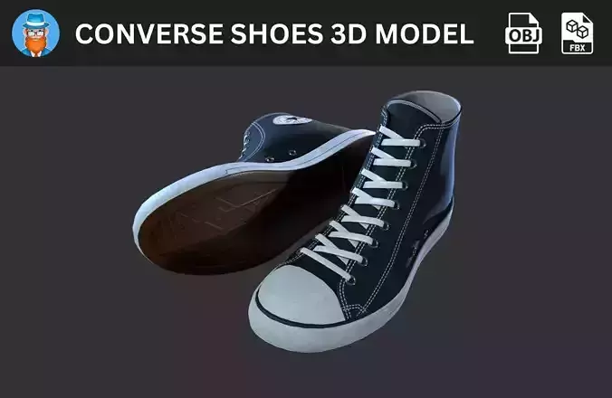 Converse shoes 3D Model