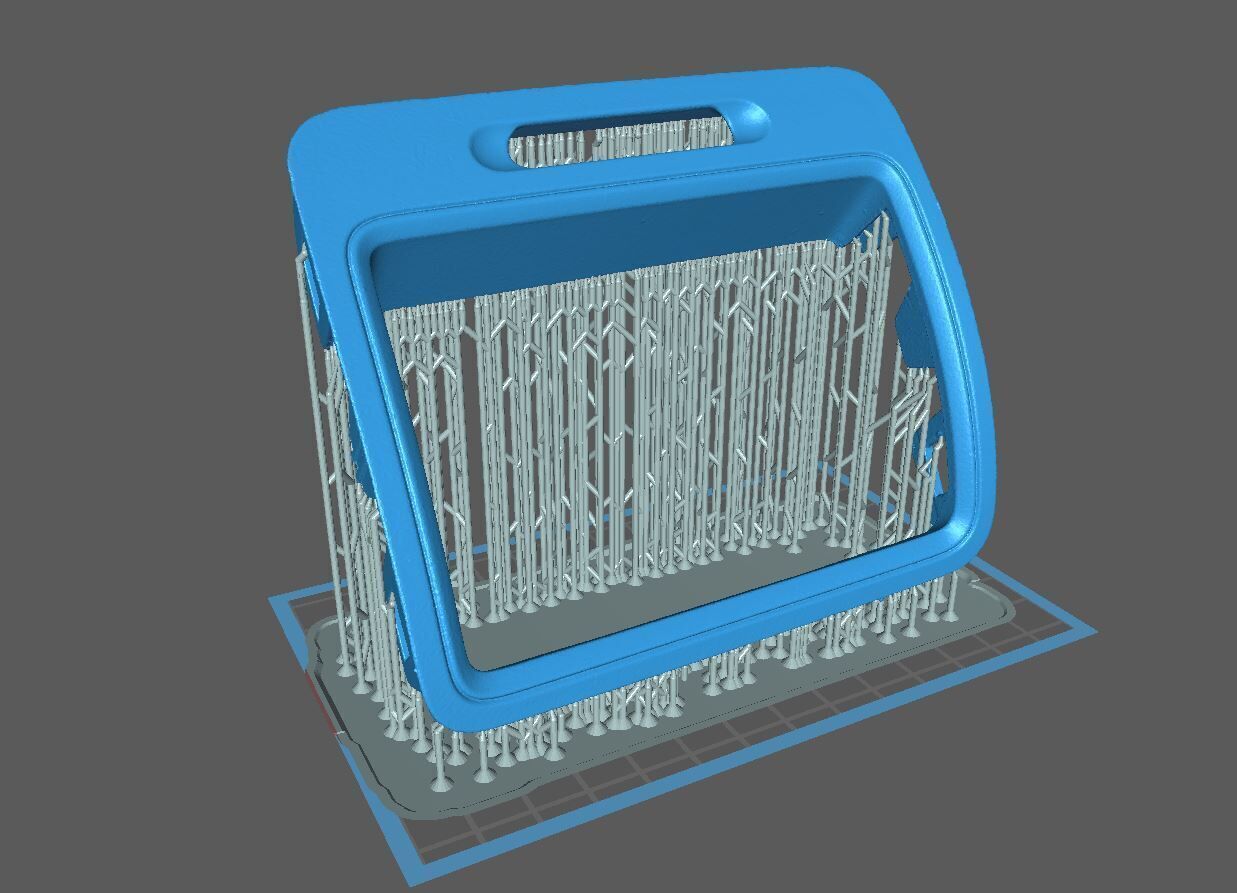 Golf 5 Air Vent Frame 3D print model_2