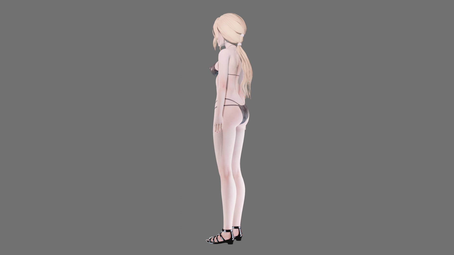 Bikini clothes 0019 - Rig -Unreal - Unity - Blender - Animated Low-poly 3D model_22