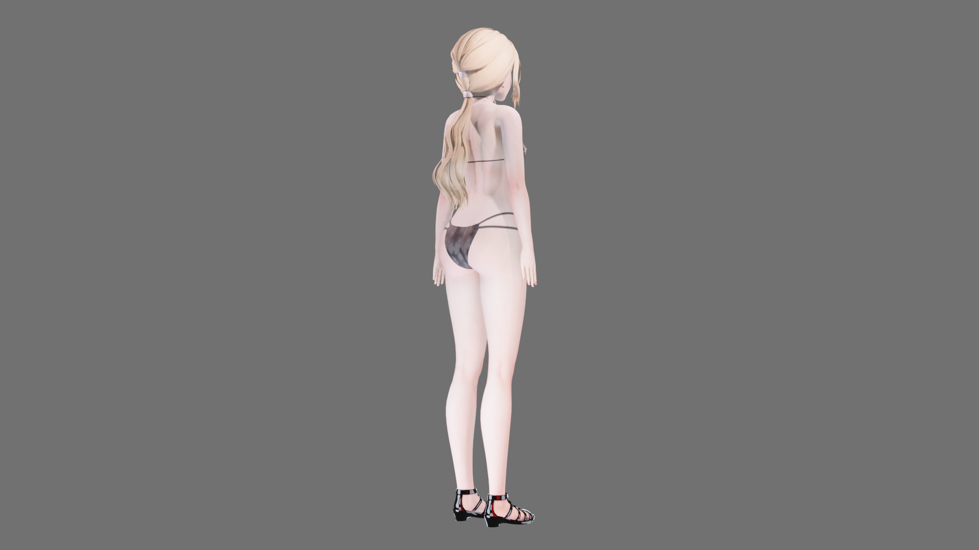 Bikini clothes 0019 - Rig -Unreal - Unity - Blender - Animated Low-poly 3D model_33