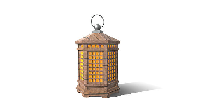 Japanese Lamp 3D model