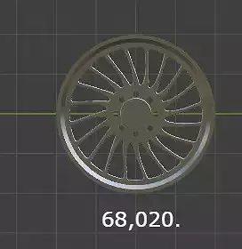 Generic Forged Wheel BF2 3D model