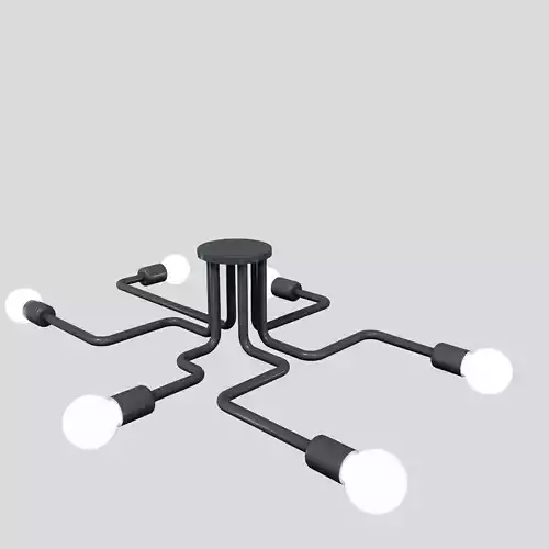 Modern chandelier for low ceilings