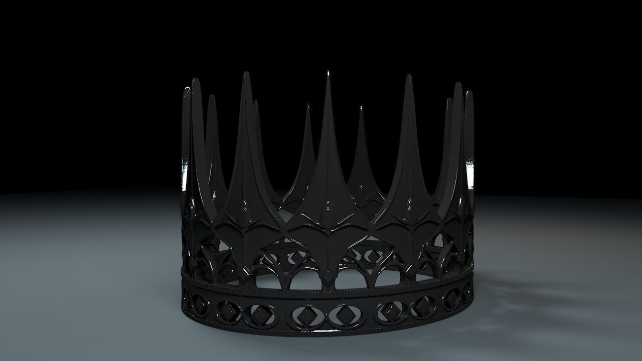 Evil Queen Crown 3D print model_5