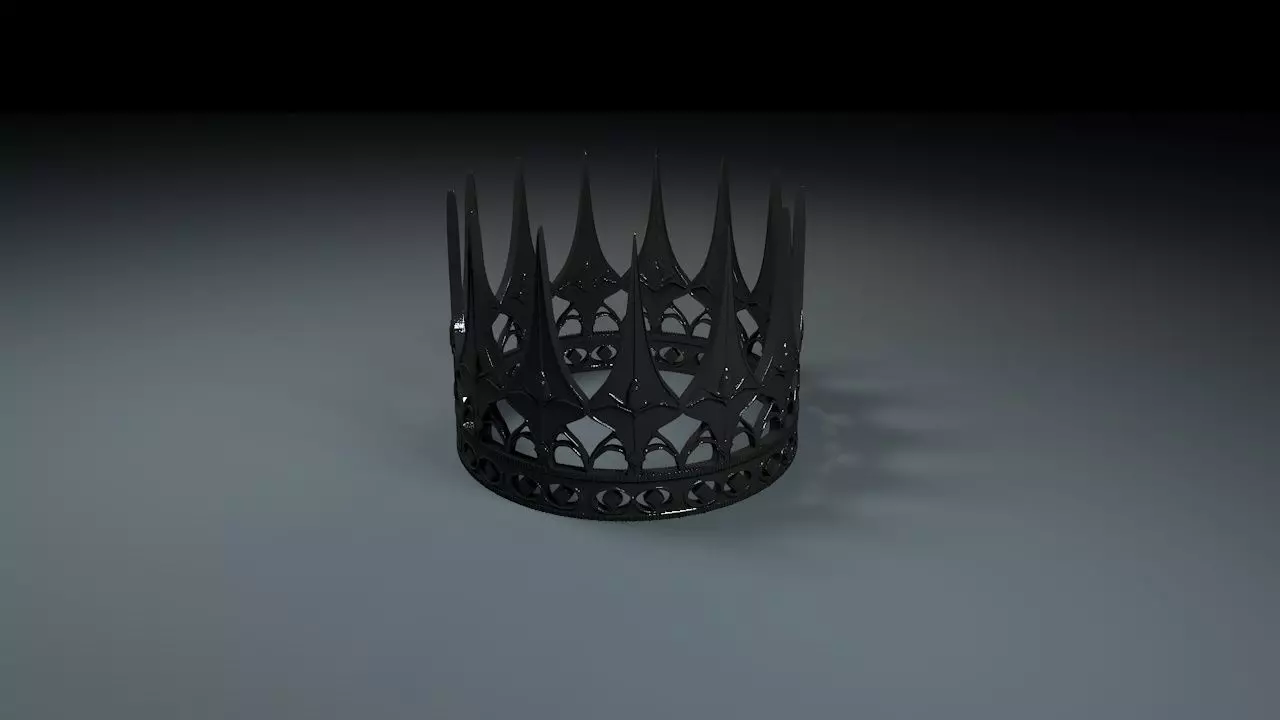 Evil Queen Crown 3D print model_0