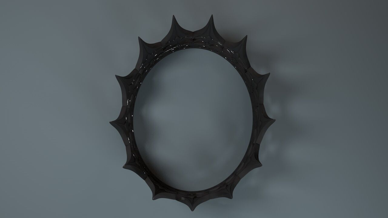 Evil Queen Crown 3D print model_7