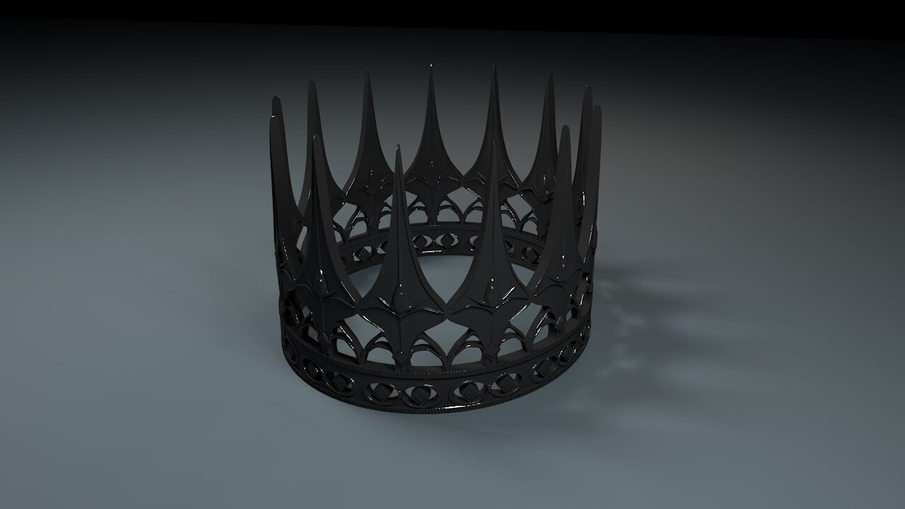 Evil Queen Crown 3D print model_3