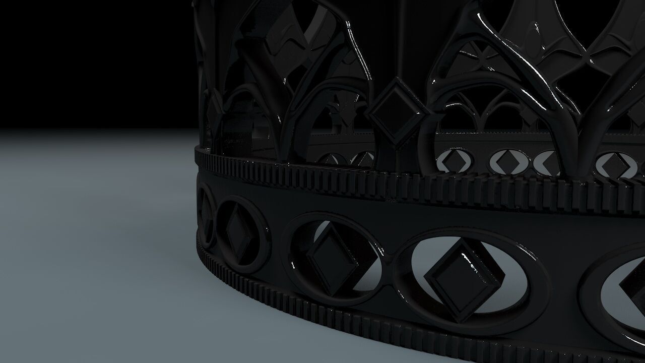 Evil Queen Crown 3D print model_4