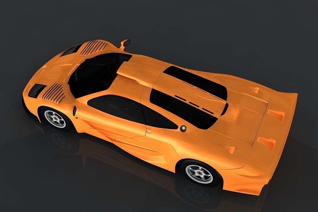 mclaren f1 Low-poly 3D model_6