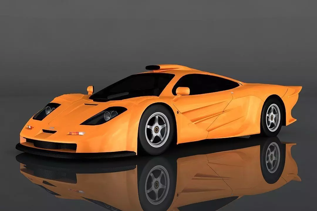 mclaren f1 Low-poly 3D model_0