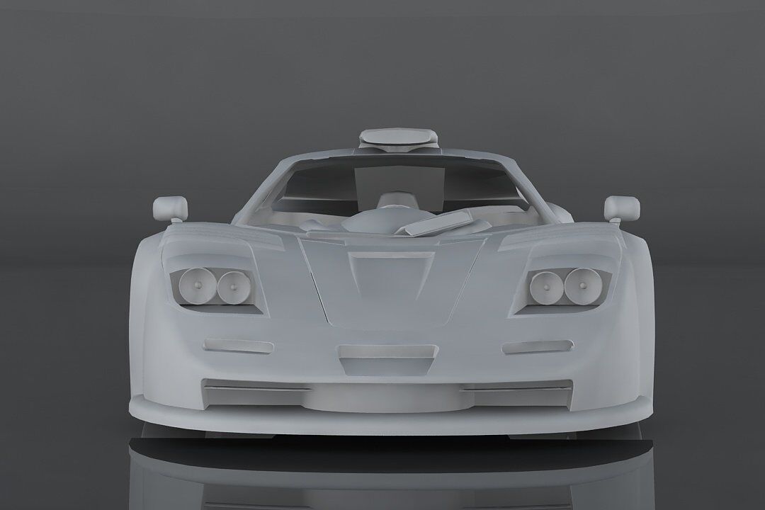 mclaren f1 Low-poly 3D model_8