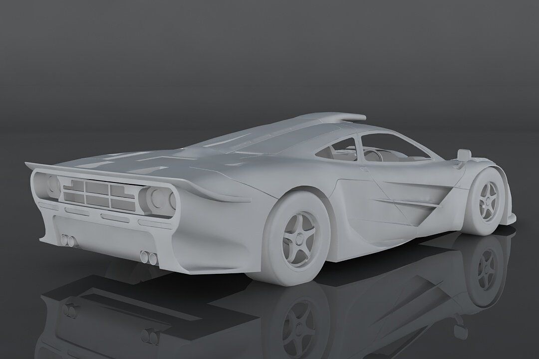 mclaren f1 Low-poly 3D model_11