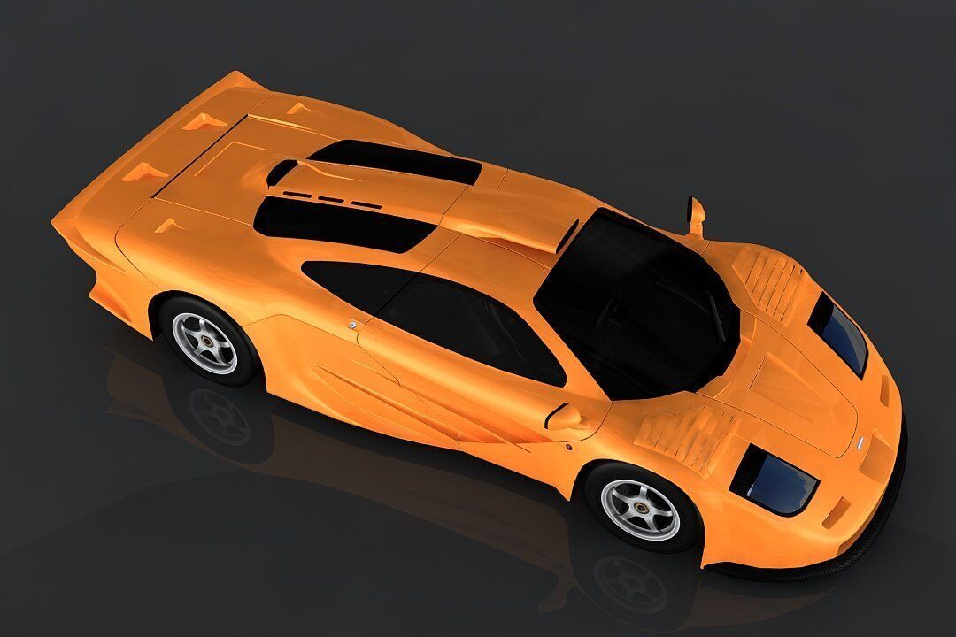 mclaren f1 Low-poly 3D model_2