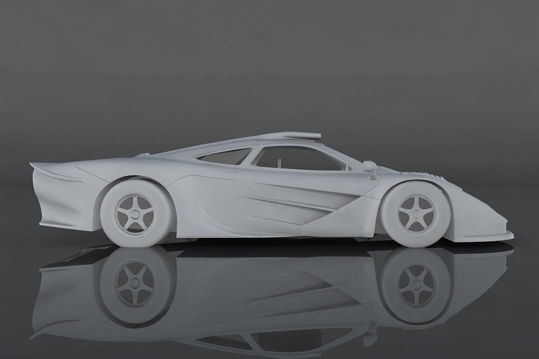 mclaren f1 Low-poly 3D model_7