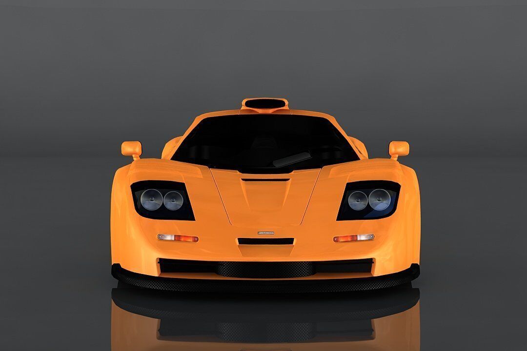 mclaren f1 Low-poly 3D model_1