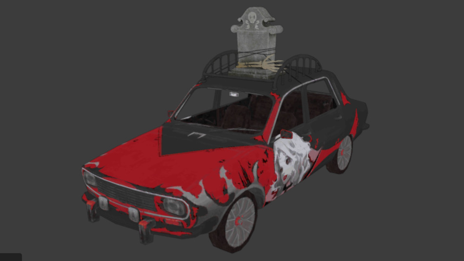 pubg vehicles pack 10 Dacia Low-poly 3D model_7