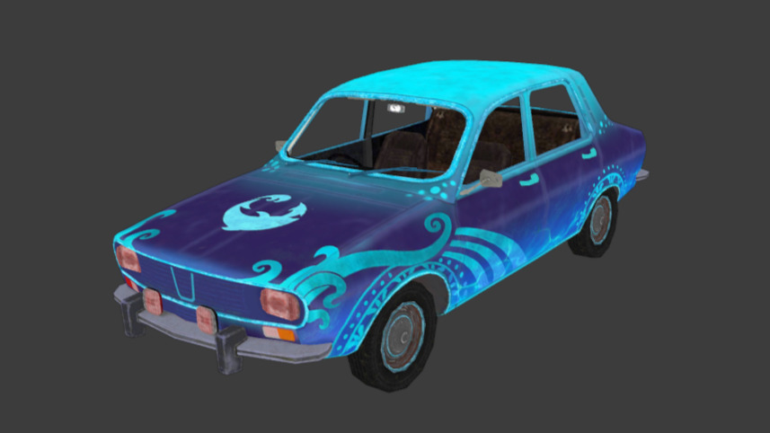 pubg vehicles pack 10 Dacia Low-poly 3D model_2