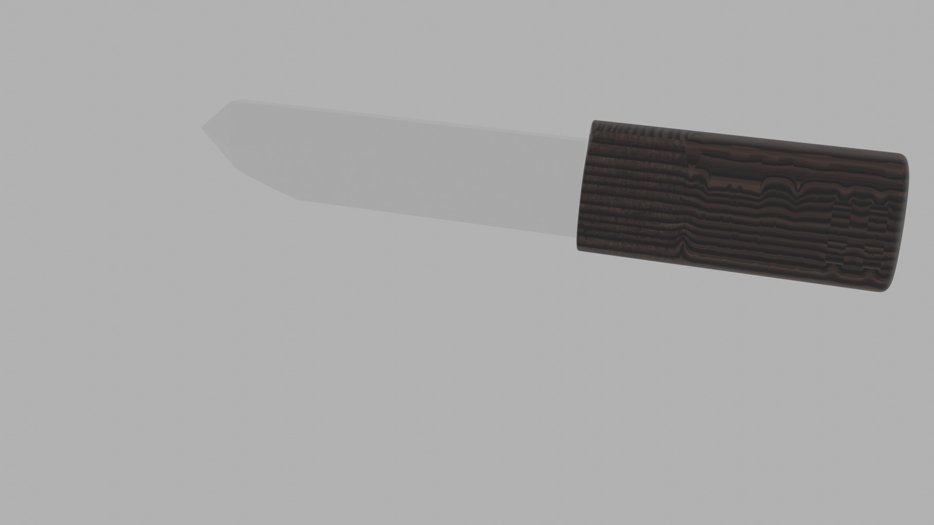 low polly 3d knife Low-poly 3D model_1