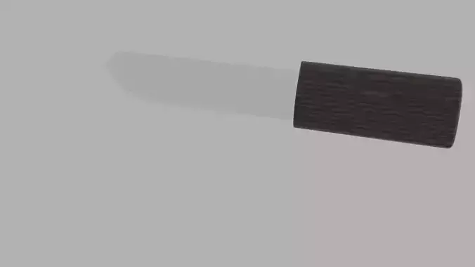 low polly 3d knife