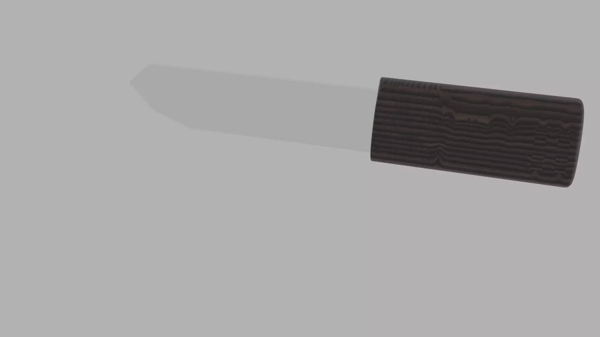 low polly 3d knife Low-poly 3D model_0
