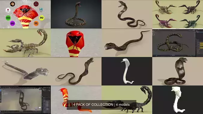 4 PACK OF COLLECTION 