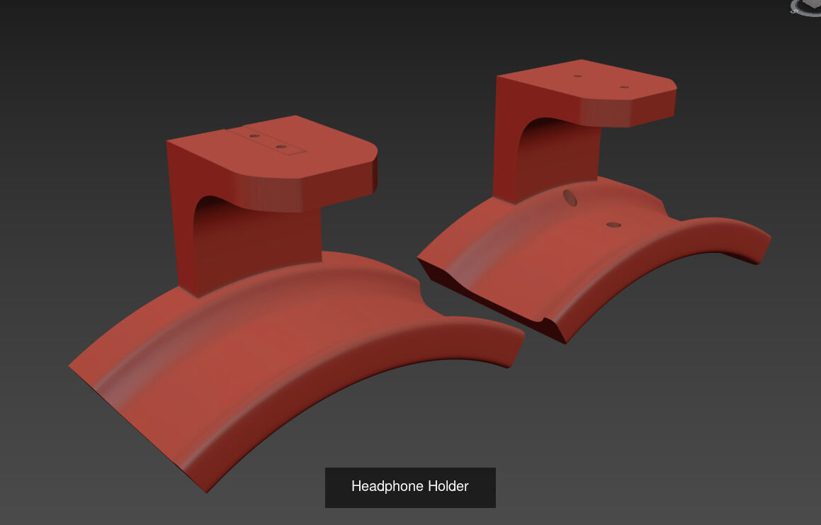 Headphone Holder 3D Model Collection_9