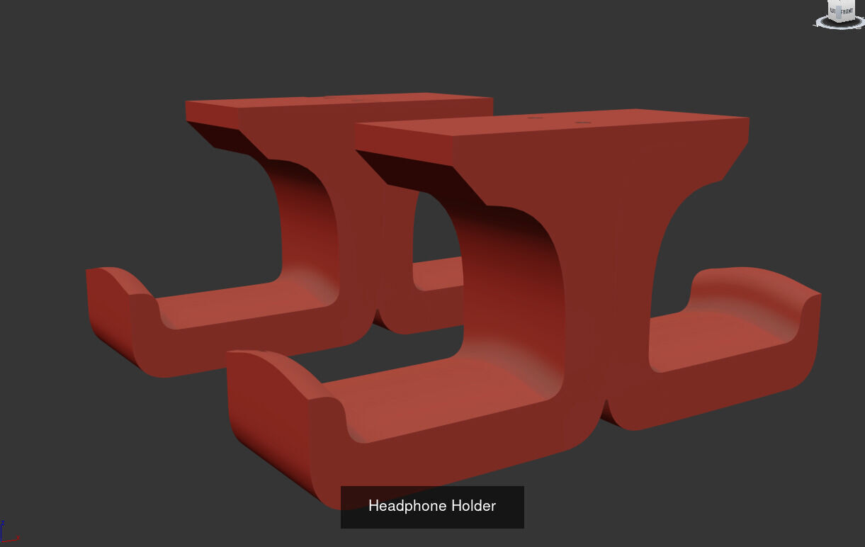 Headphone Holder 3D Model Collection_5