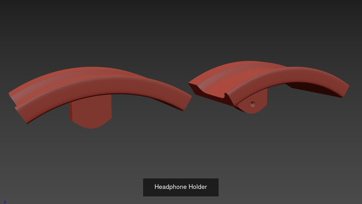 Headphone Holder 3D Model Collection_8