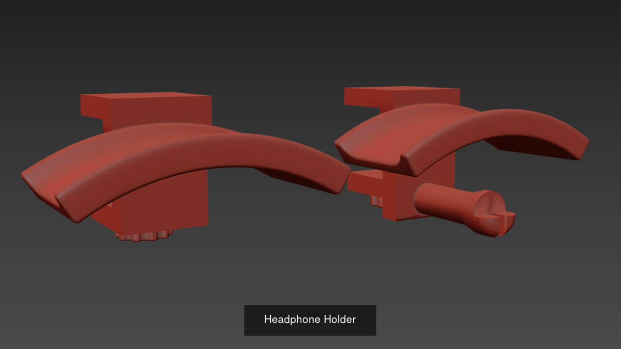 Headphone Holder 3D Model Collection_11