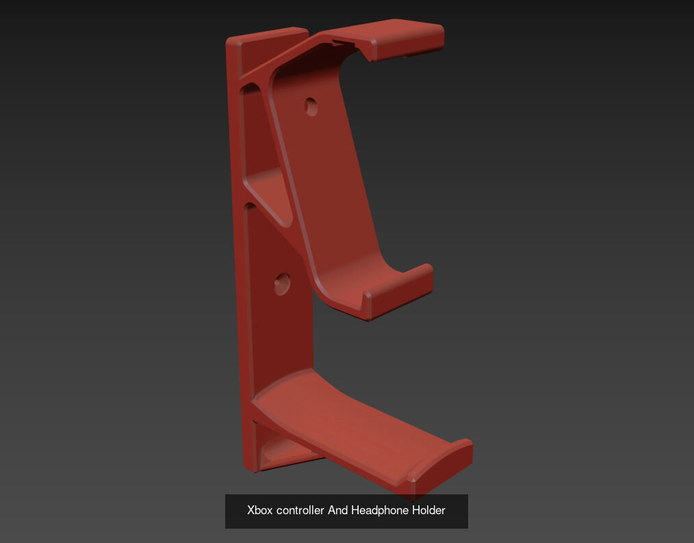 Headphone Holder 3D Model Collection_12
