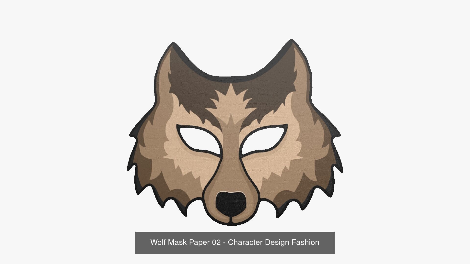 04 Wolf Mask Paper Collection - Character Design Fashion _4