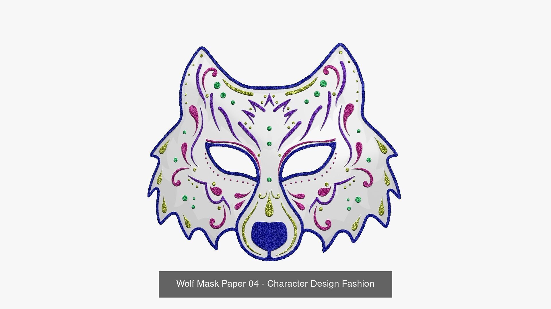 04 Wolf Mask Paper Collection - Character Design Fashion _2